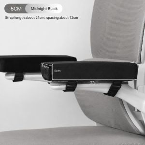 NOER Sponge Foam Chair Armrest Pad Thick Cushion Curve Design Elbow Support Cushion Practical Easy Mount Ergonomic Armrest Cushion For Gaming Use