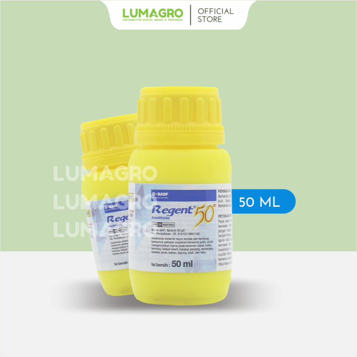 Insektisida Regent Biru 50SC 50ml 250ml 500ml Ampuh Mengendalikan Hama Ulat Daun Thrips Wereng