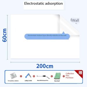 Whiteboard Stickers Self Adhesive DIY Waterproof White/Black Board Paper Removable Sticker
