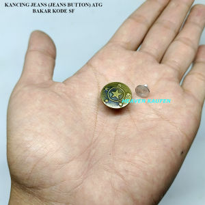 Kancing Celana Jaket Jeans Atau Jeans Button ATG Bakar Kode SF Motif Bintang Star Harga Per Lusin 12 Pcs