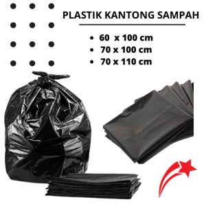 Kantong Plastik Sampah Jumbo Hitam Uk. 60x100 | 80x100 | 90x120 Starindoplast