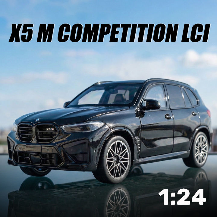 ขนาด1:24รถโลหะผสม X5M โมเดลไฟเสียงรถ Diecast รถของสะสมคนรักวันเกิด ...