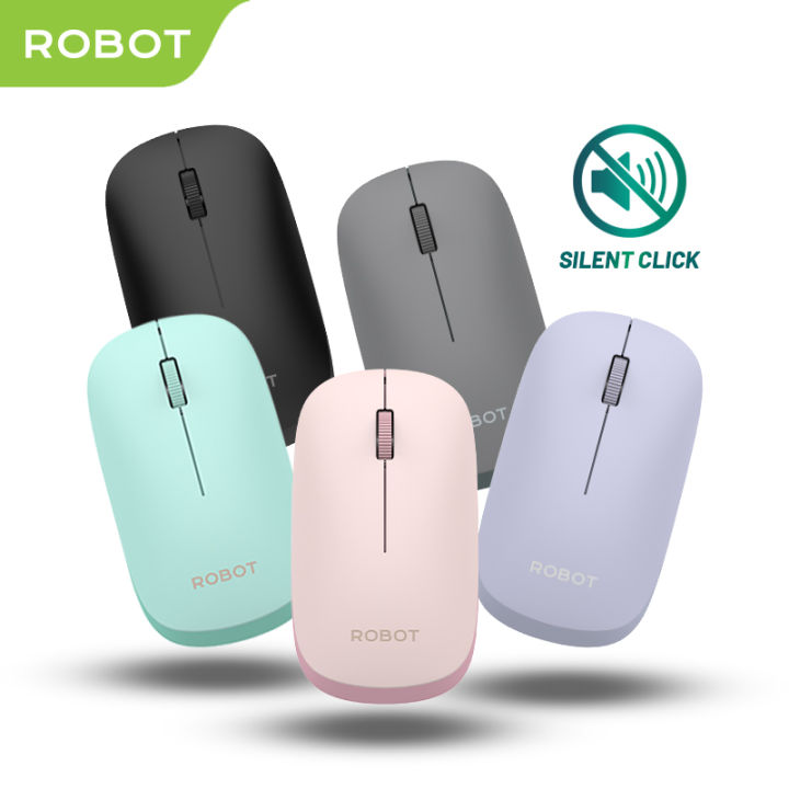 ROBOT Mouse M390 Wireless Mouse Silent Click Garansi 1 Tahun