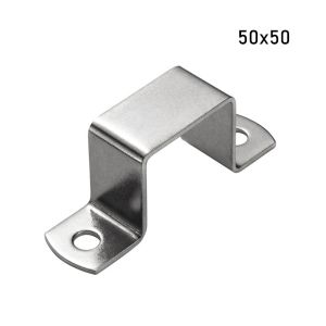 X CRAFT HOME Saddle Clip Horseback Hose Clamp M-shaped U-shaped Square Rectangle Plumbing Tightening Throat Hoop Thicken Fastening Buckles Ohm Tube Card Tube