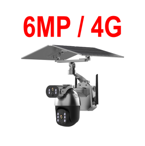 7-STAR* Q5 MAX Solar 6MP WIFI 6 / 4G Sim Card UHD 2592P Dual Lens Dual Screen View with 6+6W Solar Panel Wireless CCTV PTZ IP Camera (i-Cam+)[Order Model: Q5MAX WIFI Q5MAX 4G]