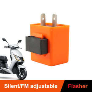 Seametal 2 Pin rơ-le tín hiệu xe máy Rơle đèn LED nhấp nháy điều chỉnh được 12V đôi Máy dò tín hiệu Relay phổ YAMAHA Honda