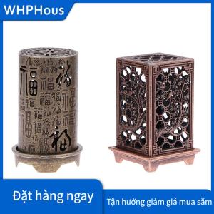 WHPHous Hợp kim Lư Hương chủ xi lanh vuông dọc hương trong nhà hương liệu trang trí nhà Trung Quốc inense đầu đốt