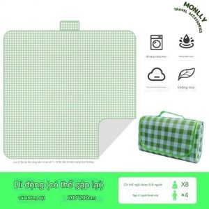 Thảm dã ngoại picnic hoạt tiết thích hợp đi du lịch đi phượt chụp ảnh bạt trải cắm trại gấp gọn，thảm picnic cos