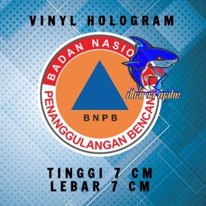 BNPB STIKER BNPB BADAN NASIONAL PENANGGULANGAN BENCANA STIKER HOLOGRAM