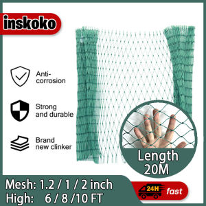 20M/50M/100M Chicken Net Fence Green Net Free Range Chicken Net 100 Meters for Poultry Outdoor Fishing Net or Lambat Poultry Net Ranging Net All Purpose Net 12 Shares 18 Shares Protection Net Anti-Bird Net Cockfighting Net Outdoor Fishing Net
