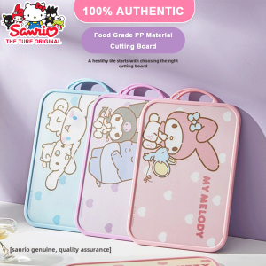 100% Authentic Sanrio Hello Kitty Cutting Board Antibacterial Anti-skid Chopping Boards Kuromi Kitchen Non-slip Board Cinnamoroll Food Grade PP Material Melody LFB189