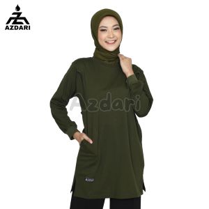 Tunik Kaos Polos Wanita Busui - Baju Atasan Menyusui - Kaos Olahraga Muslimah