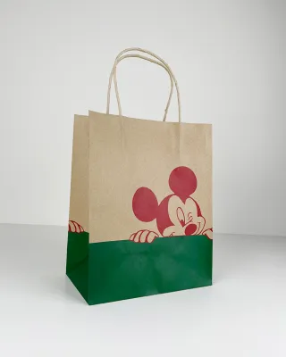TÚI GIẤY KRAFT NÂU CHUỘT MICKEY SBU00044N