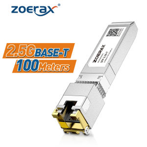 ZOERAX 10G SFP+ to RJ45 Module 10GBase-T 10G/2.5G/1G Copper Transceiver for Switch Router NAS