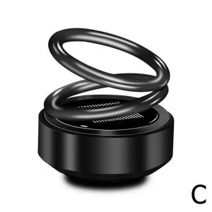 Solar Car Air Freshener Car Aromatpy 360 Degree Rotation Perfume Fragrance Auto Flavoring Decor Car Interior Accessories