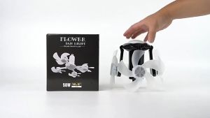 E27 50W Ceiling Fan with Light 2IN1 Ceiling Fan Light with Remote Control Socket 3-Color Dimmable LED Timer Remote