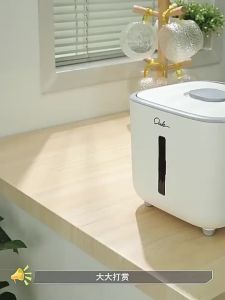 in stock-local sale Rice Storage Grain Container Household Cereal Rice Bucket Insect and Moisture Proof Sealed Kitchen Organizer