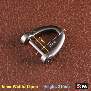 2-หีบห่อ |สายรัดกระเป๋าแบบถอดได้ หัวเข็มขัดเกือกม้า ตะขอหัวเข็มขัด แหวนกุญแจรถ ก้านสกรูแบบถอดได้ กระเป๋าไม่มีเย็บผ้า D-Shaped U-Shaped เอวหัวเข็มขัดอุปกรณ์เสื้อผ้าจี้