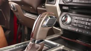 HH8 TESIN Carbon Fiber Grain Gear Shift Head Knob Trim Cover Stickers for Ford F150 2015 2016 2017 2018 2019 2020 Car Accessories Y6R3K