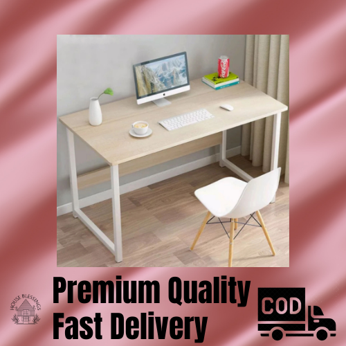 House Blessings Affordable Durable Wooden Computer table Study table for students and work from home Professionals Wood and white color Lazada PH