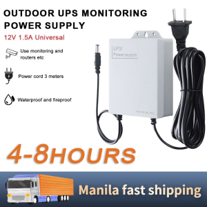 V380 PRO 12V 1.5A UPS Power Supply For WiFi Modem Router and outdoor Security Camera Monitoring Power Outage Endurance CCTV Built-in Battery Working System IP Camera Power Cord Can also be use for 12V 2A Devices Mini Uninterruptible Power