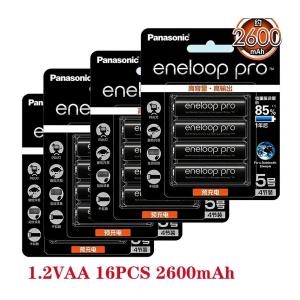 /100% Panasonic Eneloop Original Battery Pro AA 2600mAh 1.2V NI-MH Camera Flashlight Toy Pre-Charged Rechargeable Batter