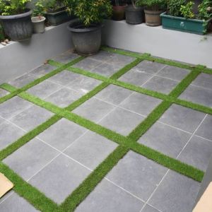 Rumput Sintetis 3cm Uk. 200cm x 10cm - Lis lantai murah