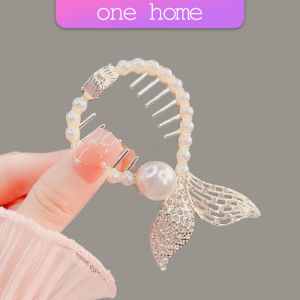 One Home กิ๊บติดผม ประดับลูกบอล หรูหรา สไตล์เกาหลี และญี่ปุ่น สําหรับผู้หญิง hair clip