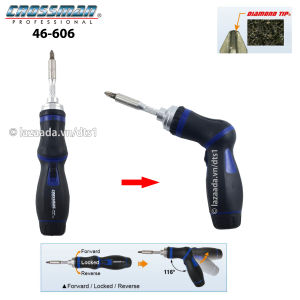 Bộ tô vít đa năng tự động bẻ góc 116 độ có trợ lực Crossman U.S.A 46-606