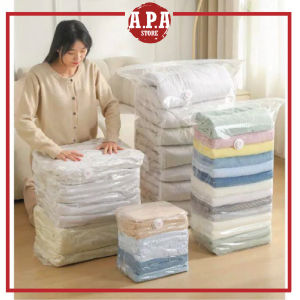 APA Beg Vakum Kompres Saiz Besar Extra Large Vacuum Compression Storage Bag Pakaian Selimut Bantal Travel Organizer