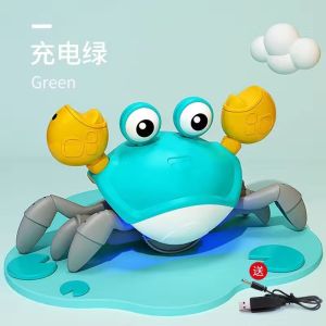 Crab Escaping Toy 感应逃跑螃蟹 Mainan Ketam Bergerak Automatik Merangkak Elektrik Kanak-Kanak Cute Fast Motion Sensor Running Walking Crab Kids Baby Toy Music