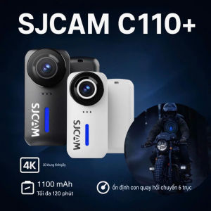 Camera SJCAM C110 PLUS 4K 30fps chống rung 6 trục chống nước IP65 thiết kế nhỏ gọn