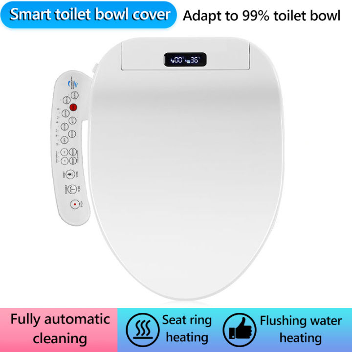 Smart toilet seat cover with bidet spray toilet set bathroom universal