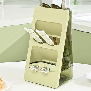 Giá Đựng Đũa Thìa  Giá ống đựng đũa muỗng giá kệ để cắm dao nhà bếp đa năng thiết kế 3 ngăn tiện ích