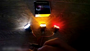 2Pcs Handlebar End Lights Bike Turn Lights Indicator Night Cycling Safety Signals Light for Bicycles Motorcycle