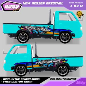 L04-STIKER MOBIL GRANDMAX PICK UP THAILOOK DECAL L300 TRAGA FUTURA-STIKER DECAL MOBIL PICKUP TRIRON