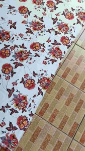 Kain Ceruty Zara Motif Premium - Harga Setengah Meter