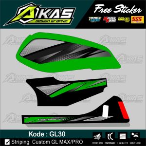 Striping GL Stiker GL Variasi Custom HOLOGRAM murah kode GL30