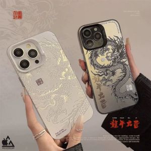 Premium Ultra Hybrid Shining 3D Dragon iPhone 16 15 14 13 12 11 Pro Max Plus XR X Xs Max 7 7+ 8 8+ SE 2 3 Softcase Naga Kilau Black White Soft Case Imd Motif Matte Dove Silikon Silicone Hardcase