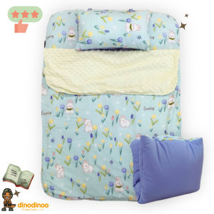 ที่นอนเด็กอนุบาล รุ่น พับง่าย ผ้า DinoSoft คอตตอน สั่งซื้อผ้าห่มเพิ่มได้✨👉 85X120x3 cm. เบาะนอนเด็ก DINODINOO