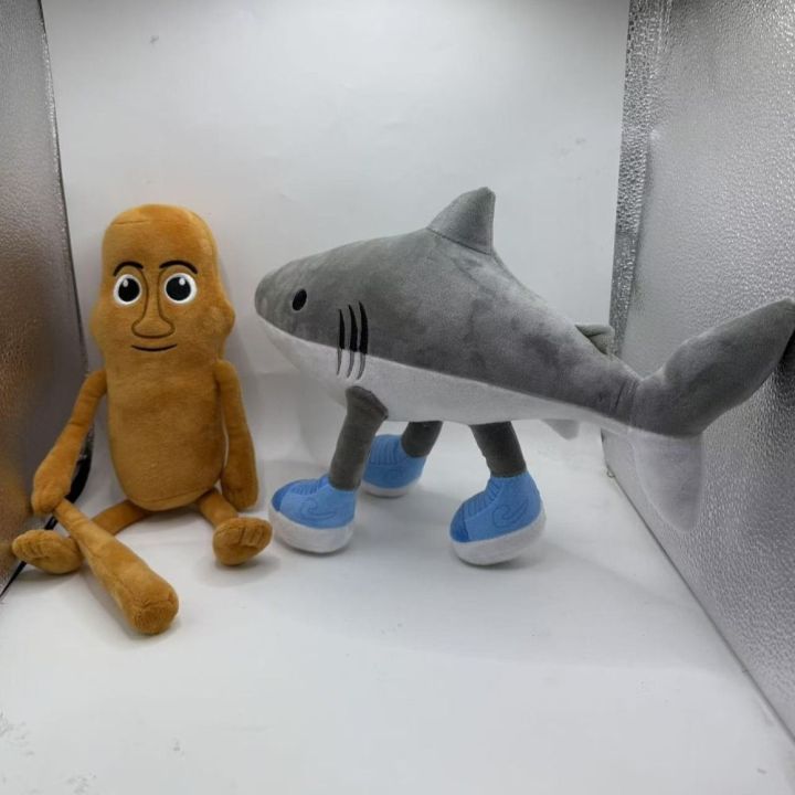 vgfd tung tung tung sahur toy Animal Cartoon Tungtungtungsahur Plush Toy Stuffed AI Brainrot Tralalelotralala Plush Doll Animal Reading Pillow Soft Shark Plush Toy Kids Birthday Gift