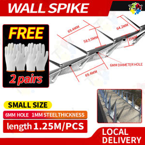 Wall Spikes Garden Anti-theft Anti-climbing 1.25M Heavy Duty Steel Metal Fence Security Deter Intruders Animals