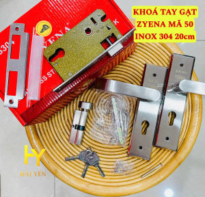 Khóa tay gạt ZYENA mã 50 inox 304 dành cho cửa nhôm cửa gỗ cửa sắt đố 4x8