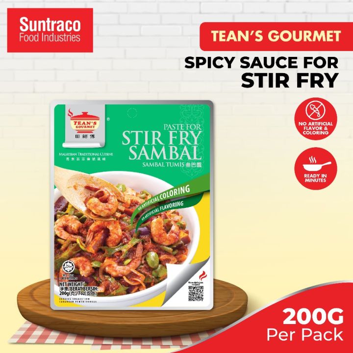 Tean's Gourmet Paste For Stir Fry Sambal 200g