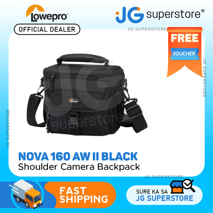 Lowepro Nova 160 AW II Camera Shoulder Bag (Black) JG Superstore