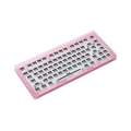 Akko ACR75 RGB Custom Mechanical Keyboard Hot-Swappable DIY Kit Socket Gasket Mount With 81-Key Layout Acrylic Case (Pink). 