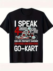 E-commerce racing flag pattern 3D Digital Printing t Mens loose-fitting round-neck short-sleeve quick-dry breathable shirt