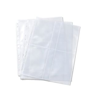 CHUN053634 10pcs A4 nhỏ Trang giấy rời bỏ túi 11 Lỗ Một Tờ đựng thẻ Bền bỉ Rõ ràng Trang bổ sung cho album thẻ Bưu thiếp 4/6/7 inch