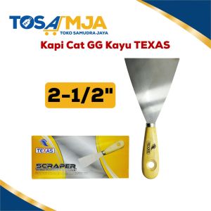 Kape Kerok Stainless Gagang Kayu Nyaman Scrap - Weldom /  Kapi cat gagang kayu MERK TEXAS