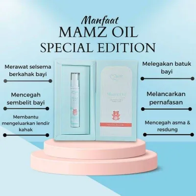 Original Free Gift Mamz Baby Oil Mamz Baby Cream / Mamz Momiz / Mamz Gold Bahan dari Habbatussauda Penawar Batuk Selsema